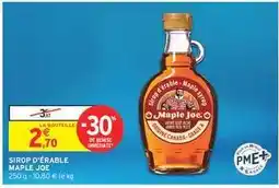 Intermarché Hyper Sirop D'erable Maple Joe offre