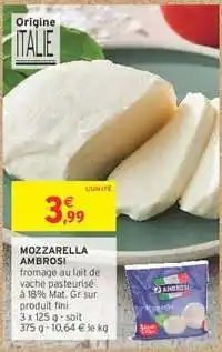 Intermarché Express Mozzarella Ambrosi offre
