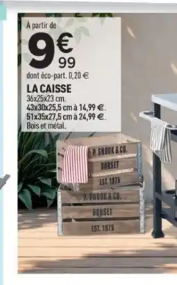 Centrakor La caisse offre