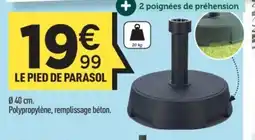 Centrakor Le pied de parasol offre