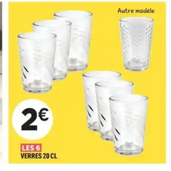 Centrakor Les 6 verres offre