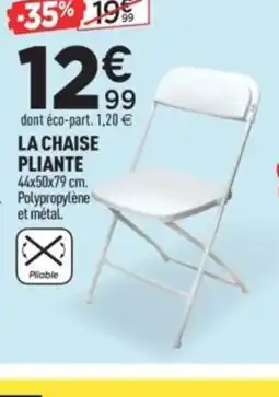 Centrakor LA CHAISE PLIANTE offre