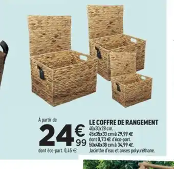 Centrakor Le coffre de rangement offre