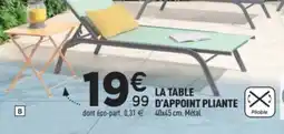 Centrakor La table d'appoint pliante offre