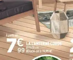 Centrakor La lanterne corde offre