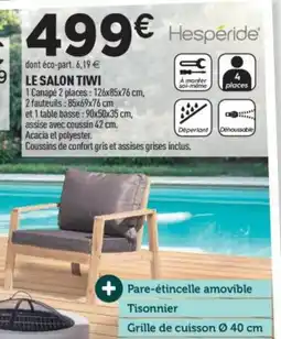 Centrakor Le salon tiwi offre