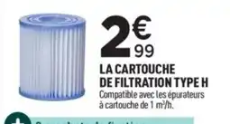 Centrakor La cartouche de filtration type h offre