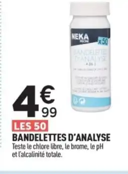 Centrakor Bandelettes d'analyse offre
