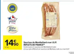 Carrefour Saucisse de Montbéliard crue offre