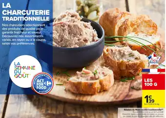 Carrefour Rillettes du Mans recette traditionnelle offre