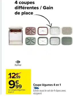 Carrefour Coupe légumes 4 en 1 offre