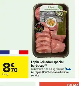 Carrefour Lapin Grilladou spécial barbecue offre