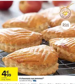 Carrefour 6 chaussons aux pommes offre