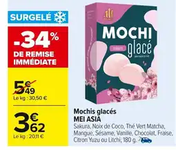Carrefour MEI ASIA Mochis glacés offre