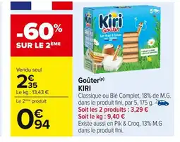 Carrefour KIRI Goûter offre