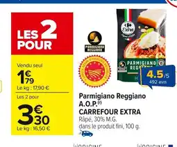 Carrefour CARREFOUR EXTRA Parmigiano Reggiano A.O.P offre