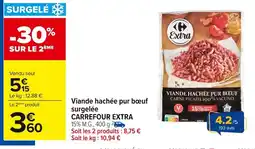 Carrefour CARREFOUR EXTRA Viande hachée pur bœuf surgelée offre