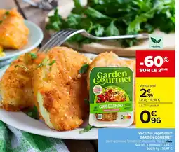 Carrefour GARDEN GOURMET Recettes végétales offre