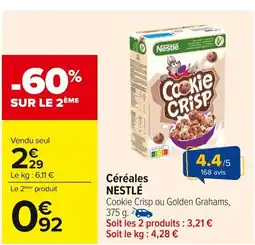Carrefour NESTLÉ Céréales offre