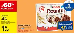 Carrefour KINDER COUNTRY offre