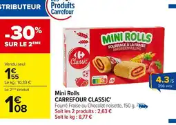 Carrefour CARREFOUR CLASSIC Mini Rolls offre