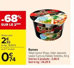 Carrefour Ramen offre