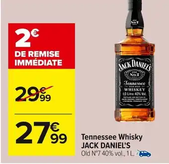 Carrefour JACK DANIEL'S Tennessee Whisky offre