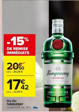 Carrefour TANQUERAY Dry Gin offre