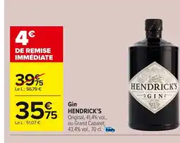 Carrefour HENDRICK'S Gin offre