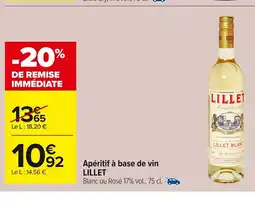 Carrefour LILLET Apéritif à base de vin offre