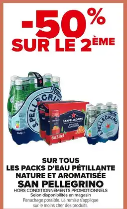 Carrefour SAN PELLEGRINO Les packs d'eau pétillante nature et aromatisée offre
