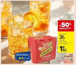 Carrefour SCHWEPPES Soda offre