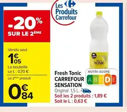 Carrefour CARREFOUR SENSATION Fresh Tonic offre