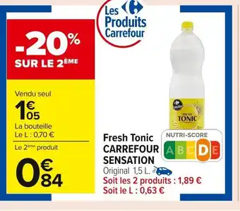 Carrefour CARREFOUR SENSATION Fresh Tonic offre