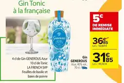 Carrefour GENEROUS Gin offre