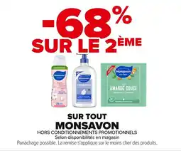 Carrefour MONSAVON Sur tout offre