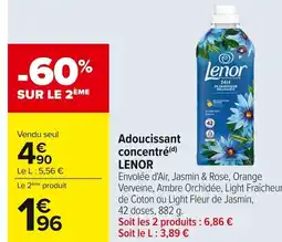 Carrefour LENOR Adoucissant concentré offre