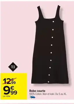 Carrefour Robe courte offre