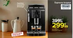 Carrefour DELONGHI Expresso broyeur offre