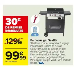Carrefour Barbecue gaz Seattle offre