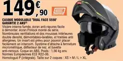 E.Leclerc L'Auto Casque modulable "dual face s550" garantie 2 ans offre