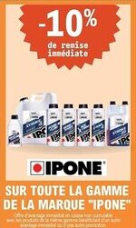 E.Leclerc L'Auto Sur toute la gamme de la marque "ipone" offre