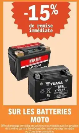 E.Leclerc L'Auto Sur les batteries moto offre
