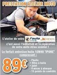 E.Leclerc L'Auto Le forfait entretien huile 10w40 "ipone" offre