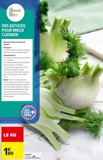 Carrefour Market Fenouil offre