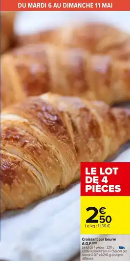 Carrefour Market Croissant pur beurre a.o.p offre