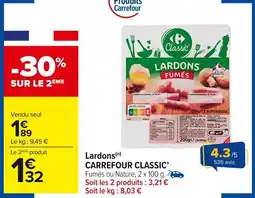 Carrefour Market Lardons carrefour classic' offre