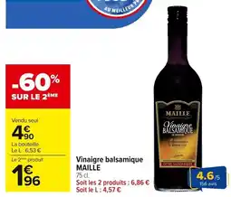 Carrefour Market Vinaigre balsamique MAILLE offre