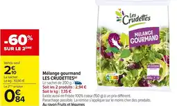 Carrefour Market Melange gourmand les crudettes offre