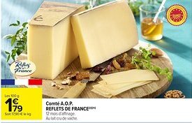 Carrefour Market Comté a.o.p. reflets de france offre